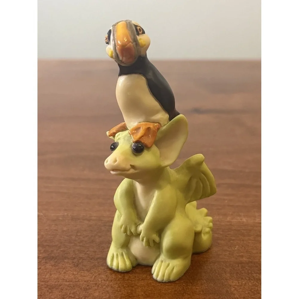 Whimsical World of Pocket Dragons Real Musgrave "He Ain't Heavy He's My Puffin" - Picture 1 of 5